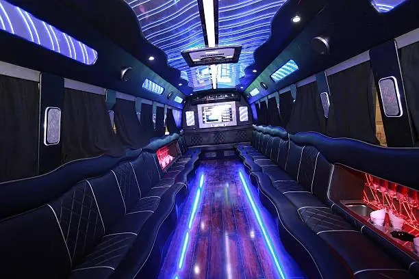Customers enjoying luxury limousine service by transportwayhub.pro, showcasing memorable moments and quality transportation.